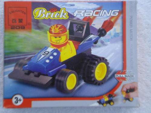 Lego Style Blocks - Mini Racing Car!! (Pull-Back Action!!!)