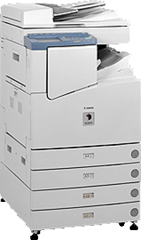 Canon iR2800 copier, printing, scanning and faxing.