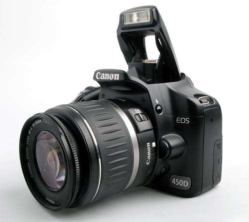 Bargain Canon EOS 450D kit EF-S 18-55mm Charger and 2GB Memory card