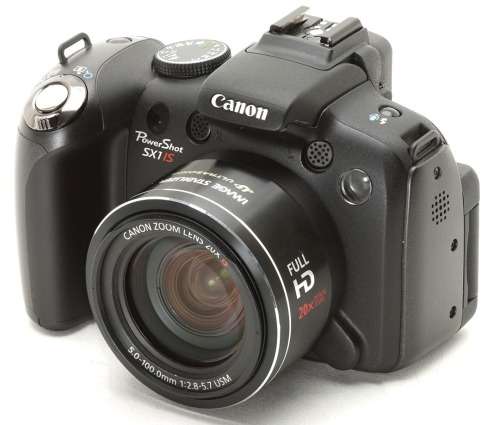 Canon PowerShot SX1IS 10 MP CMOS Digital Camera with 20x Wide Angle Optical Image Stabilized Zoom