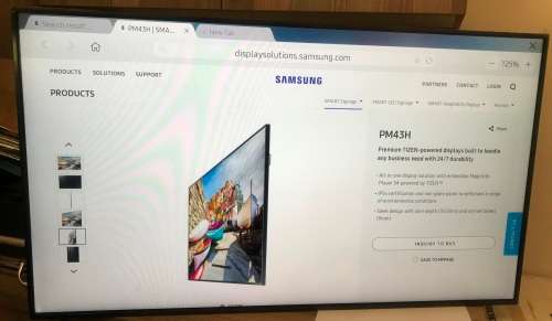 ***Samsung PM43H 43-inch Full HD SMART Signage LED Display **retails R12000**