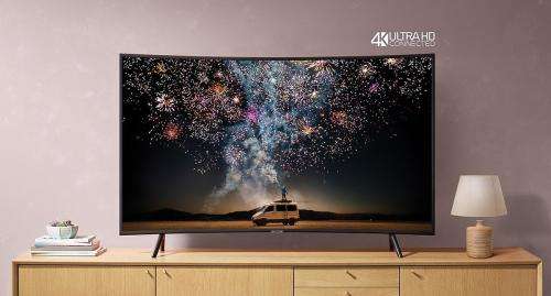 Samsung 140cm (55") Curved UHD TV - UA55RU7300KXXA  *NEW SEALED"