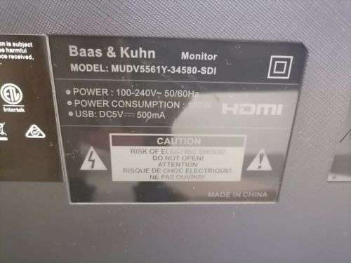 LAST ONE*** HUGE*** 55 inch Monitor Baas and Kuhn ***use for Gaming or Movies***