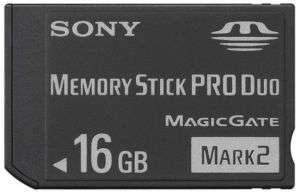 16GB Memory Stick Pro Duo Memory Card (M2)