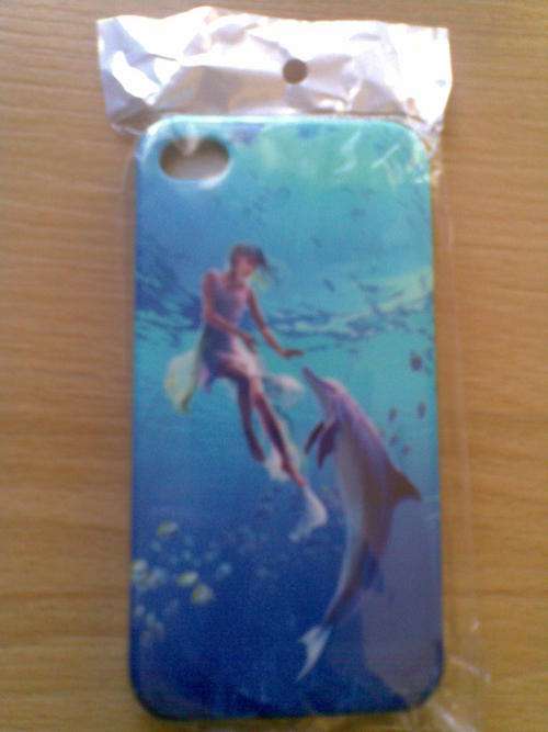 Beauty and Dolpin Cover for iPhone4