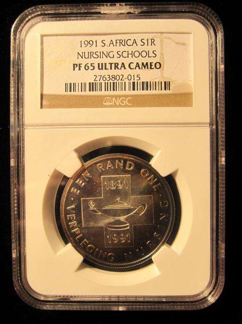 1991 Silver 1 Rand Nursing Schools Pf65 Ultra Cameo