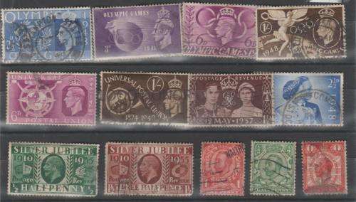 SMALL VARIETY OF EARLY BRITAIN - OLYMPICS, UNIVERSAL POSTAL UNION, SILVER JUBILEE
