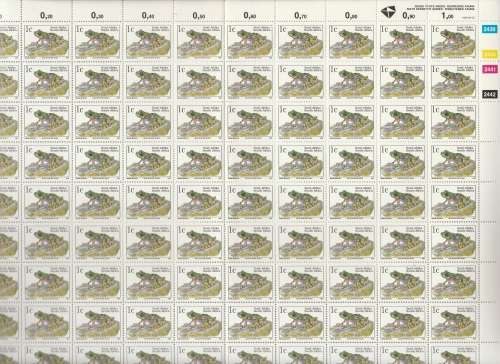 RSA : LATIN INSCRIPTION FULL SHEET FOLDED GOOD VALUE