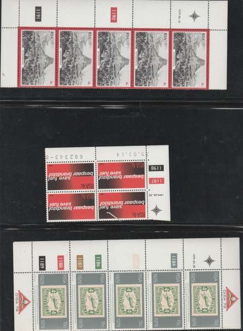 RSA CONTROL BLOCKS SACC 460-509 GOOD VALUE +-R400.00 NICE SELECTION MINT **