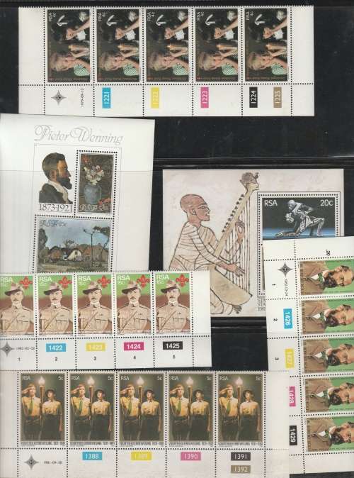RSA CONTROL BLOCKS SACC 460-509 GOOD VALUE +-R400.00 NICE SELECTION MINT **