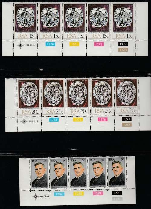RSA CONTROL BLOCKS SACC 460-509 GOOD VALUE +-R400.00 NICE SELECTION MINT **