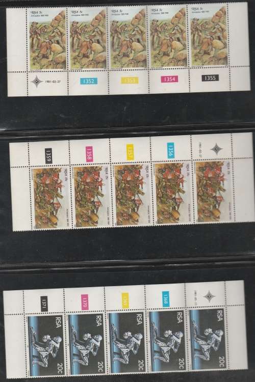 RSA CONTROL BLOCKS SACC 460-509 GOOD VALUE +-R400.00 NICE SELECTION MINT **