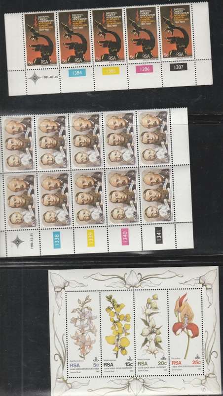 RSA CONTROL BLOCKS SACC 460-509 GOOD VALUE +-R400.00 NICE SELECTION MINT **