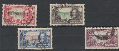 SOUTHERN RHODESIA 1935 KING GEORGE JUBILEE SET OF 4  CV R775.00 GOOD VALUE SEE SCAN