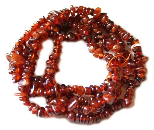 Natural SPESSARTINE GARNET chipstrand +-90cm