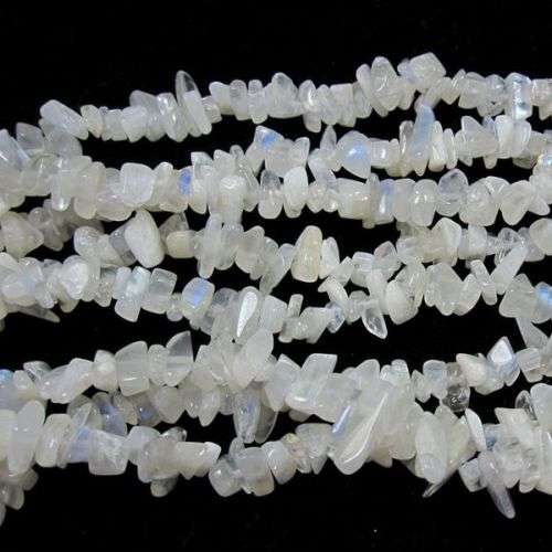 Natural MOONSTONE (some with MICA) chipstrand +-90cm