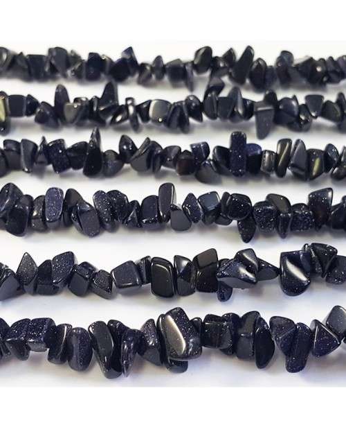 BLUE GOLDSTONE chipstrand +-90cm