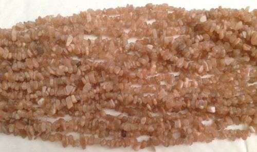 Natural SUNSTONE chipstrand +-90cm