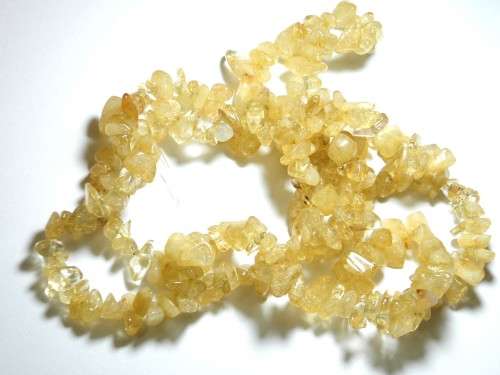 Natural CITRINE chipstrand +-90cm