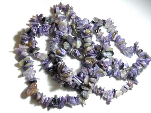 Natural CHAROITE chipstrand +-90cm