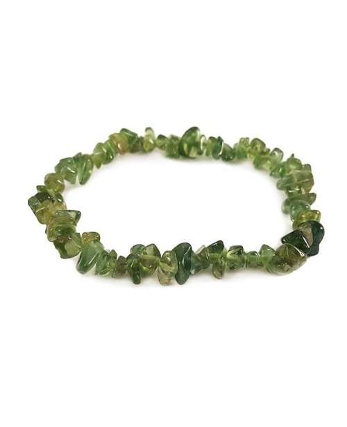 Natural chipstrand bracelet - APATITE GREEN