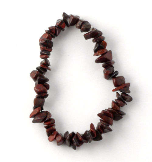 Natural chipstrand bracelet - BRECCIATED JASPER