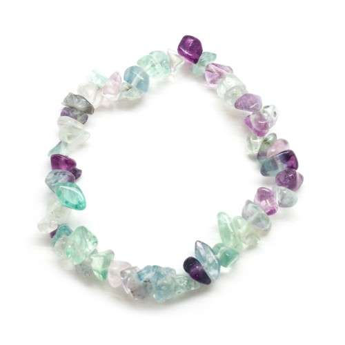Natural chipstrand bracelet - FLUORITE