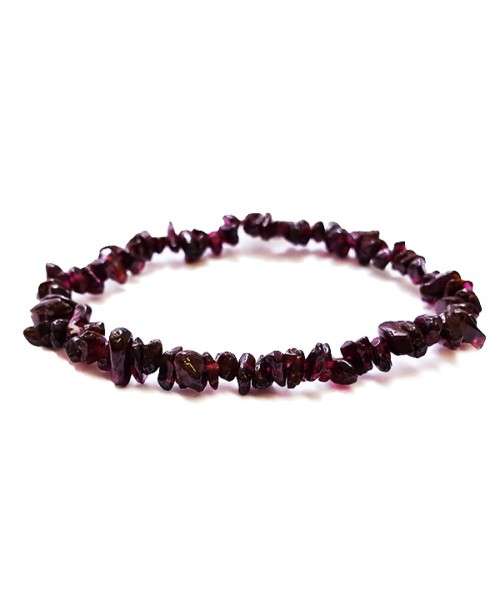 Natural chipstrand bracelet - GARNET (PYROPE)