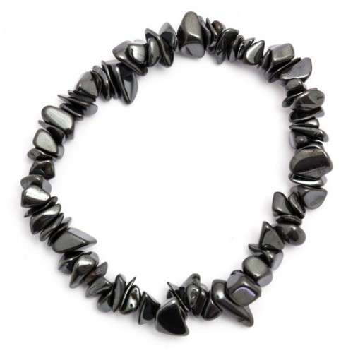 Natural chipstrand bracelet - HEMATITE