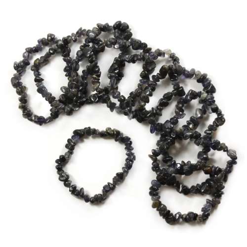 Natural chipstrand bracelet - IOLITE