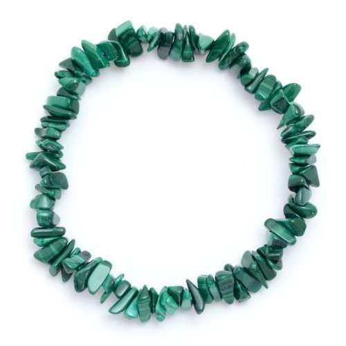 Natural chipstrand bracelet - MALACHITE