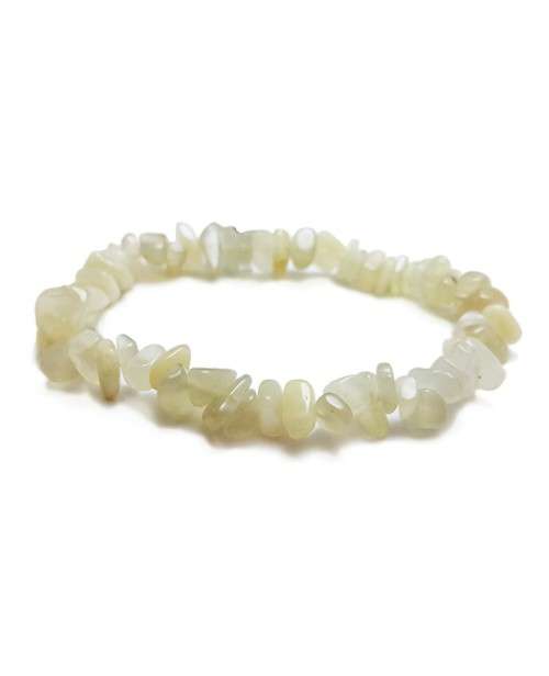 Natural chipstrand bracelet - MOONSTONE CREAM