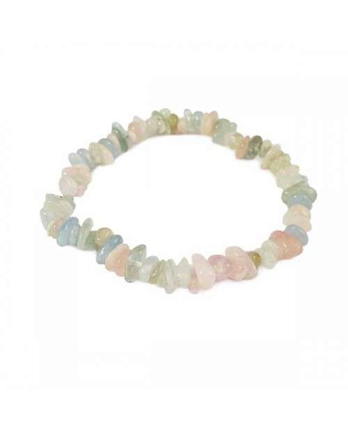 Natural chipstrand bracelet - MORGANITE (MIXED BERYL)
