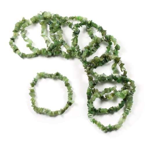 Natural chipstrand bracelet - NEPHRITE JADE