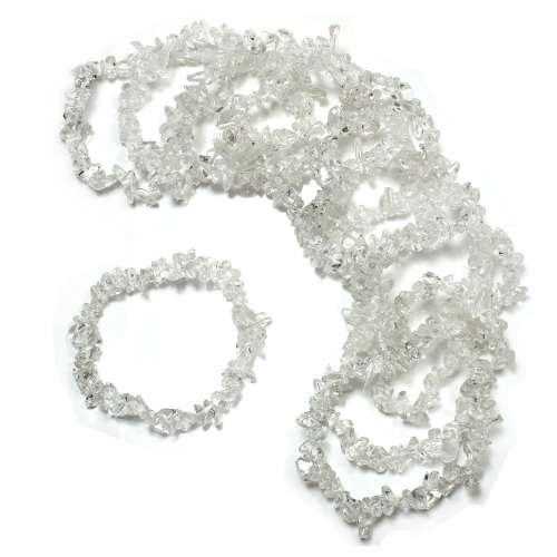 Natural chipstrand bracelet - QUARTZ / ROCK CRYSTAL