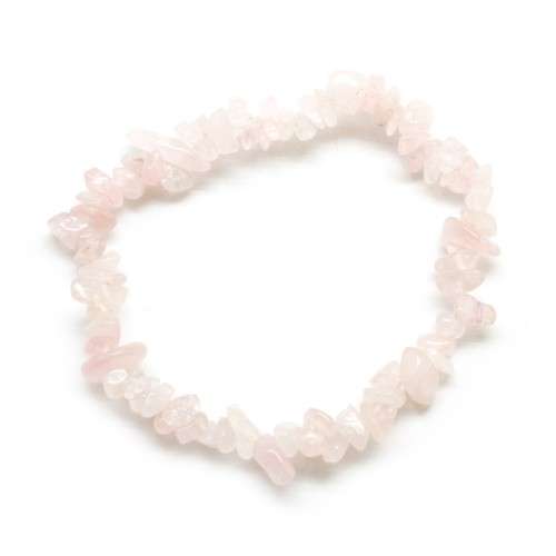 Natural chipstrand bracelet - ROSE QUARTZ