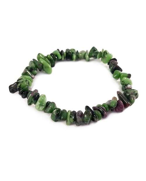 Natural chipstrand bracelet - RUBY ZOISITE