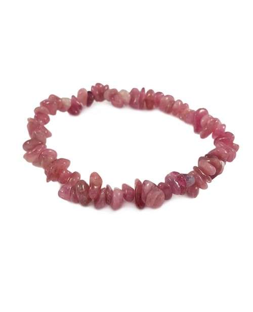 Natural chipstrand bracelet - TOURMALINE PINK (RUBELLITE)