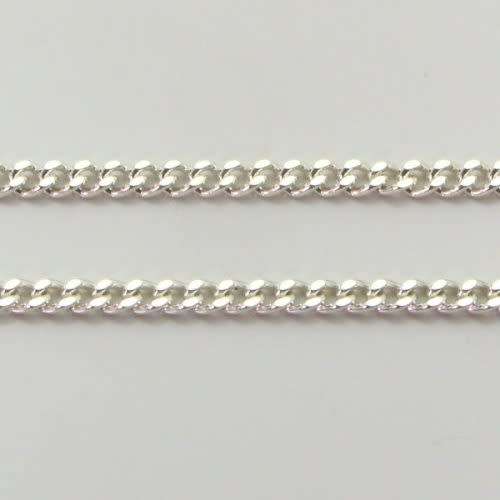45cm Sterling Silver CURB neckchain (2.1mm)