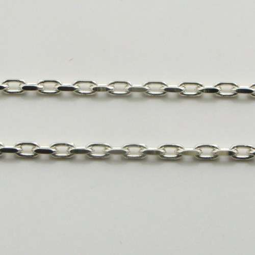 45cm Sterling Silver ANCHOR FORZATINA neckchain (1.8mm)