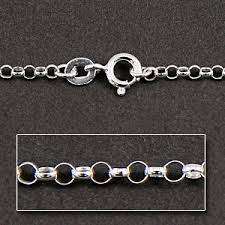 19cm Sterling Silver ROLO TONDO bracelet (2.3mm)