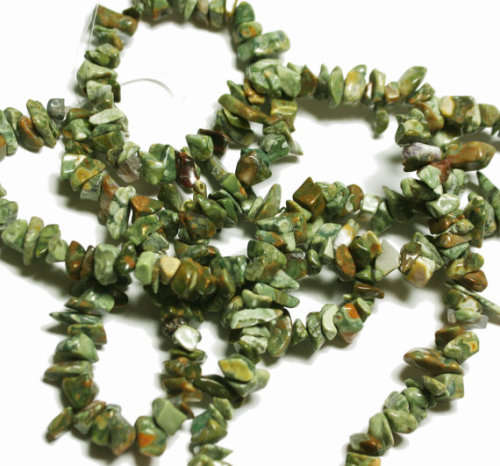 Natural RHYOLITE chipstrand +-90cm