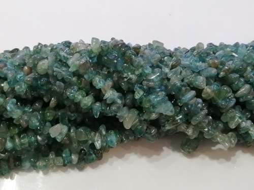 Natural BLUE APATITE chipstrand +-90cm
