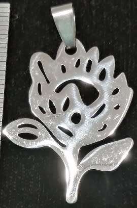 STAINLESS STEEL Pendant - Flower Protea
