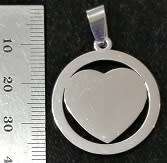 STAINLESS STEEL Pendant - Heart