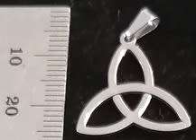 STAINLESS STEEL Pendant - Triquetra