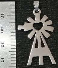 STAINLESS STEEL Pendant - Windpomp / Windmill