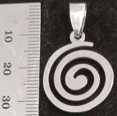 STAINLESS STEEL Pendant - Spiral