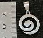 STAINLESS STEEL Pendant - Spiral