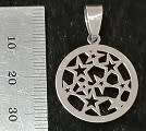 STAINLESS STEEL Pendant - Decorative Stars